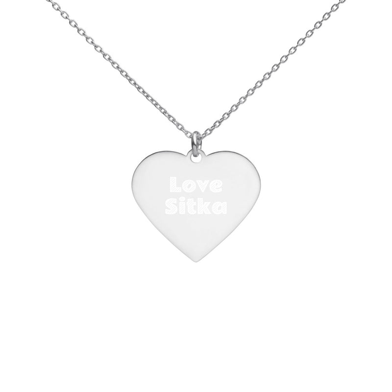 Amazing Grace Engraved Silver Heart Necklace – Sonshine Books & Gifts